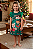 Vestido Verde Linho Raposa Natal Infanti - Imagem 1