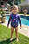 Body Praia Menina Manga Longa Peixes Tip Top UV50 - Imagem 1