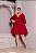vestido manga 3/4 60 vermelho - Imagem 1