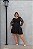 vestido manga tule 56 preto - Imagem 1