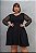 vestido manga tule 60 preto - Imagem 3