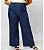 calca jeans wide leg plus size azul com nervuras 58 - Imagem 4