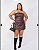 Cropped couro marrom gg - Imagem 2