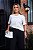 blusa gola careca G off white - Imagem 1