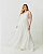vestido longo  branco 42 - Imagem 1