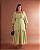 vestido midi com decote quadrado verde 44 - Imagem 1