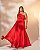 vestido longo em nesgas vermelho 48 - Imagem 2