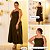 vestido fenda preto g (485) - Imagem 1