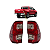 Lanterna Traseira Toyota Hilux 21/23 com LED e Neblina - Imagem 1