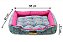 Cama Retangular para Cachorro ou Gato Luppet Luxo Rosa Borboleta Tamanho:M - Imagem 2
