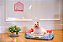 Cama Retangular para Cachorro ou Gato Luppet Luxo Rosa Borboleta Tamanho:M - Imagem 5