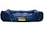 Cama Retangular para Cachorro ou Gato Luppet Azul Patinhas Tamanho:M - Imagem 1