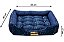 Cama Retangular para Cachorro ou Gato Luppet Azul Patinhas Tamanho:M - Imagem 5