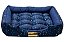 Cama Retangular para Cachorro ou Gato Luppet Azul Patinhas Tamanho:M - Imagem 2