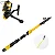 Kit de Pesca Cmik - Vara de 1,7m com Molinete HT200 e Linha de Brinde - Imagem 3