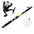 Kit de Pesca Cmik - Vara de 1,7m com Molinete HT200 e Linha de Brinde - Imagem 5