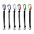 Kit 6 Cordões de Segurança Salva Varas Albatroz Fishing - Imagem 1