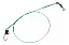 Kit 10 Chicotes Pesca Cabo Aço Com Snap Encastoado Girador 25cm - Imagem 5
