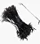 Kit 10 Chicotes Pesca Cabo Aço Com Snap Encastoado Girador 25cm - Imagem 7