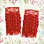 24 Laços Natalino Vermelho/dourado Decoração Natal 6cm Festa - Imagem 2