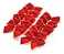 24 Laços Natalino Vermelho/dourado Decoração Natal 6cm Festa - Imagem 1