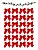 24 Laços Natalino Vermelho/dourado Decoração Natal 6cm Festa - Imagem 5