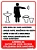 Kit 4 Placas para Banheiro Feminino Masculino com Regras WC - Imagem 2