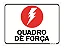 Placa De Aviso Sinalização Energia Quadro De Força 15x20cm - Imagem 1