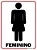 Kit Placa Sinalização Banheiro Feminino Masculino Sanitário - Imagem 3