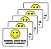 Kit 5 Placas De Sinalização Sorria Você Está Sendo Filmado - Imagem 2