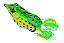 Kit 5 Isca Artificial Melhores Brava Rap Popper Whopper Frog Sortidas - Imagem 7