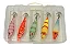Kit 5 Iscas Artificial Albatroz Zangarilho 5,8cm Com Estojo - Imagem 3