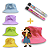 Chapéu Infantil Menina Menino Bebê Praia Bucket Pulseira Uv - Imagem 2