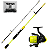 Kit Pesca Completo Vara 1,50m Molinete 200 Anzol Linha - Imagem 2
