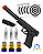 Kit Pistola Rossi G17 Magnum CO2 6mm + 300 Esferas + 3 CO2 + Alvos + Protetor - Imagem 1