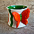 Caneca Borboleta Laranja e Verde - Imagem 3