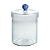 Pote Candy Azul em Vidro - 15 x 11 x 11 cm - Imagem 1