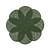Jogo Americano Juta Flower Verde - 38 cm - Imagem 1