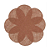 Jogo Americano Juta Flower Marrom - 38 cm - Imagem 1