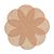 Jogo Americano Juta Flower Bege - 38 cm - Imagem 1