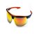 Óculos de Proteção Neon Vermelho Espelhado AR/AE/UV CA 40906 Steelflex - Imagem 1