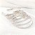 CONJUNTO DE PULSEIRAS DE PRATA VINTAGE BOHO DE 7 - Imagem 4