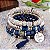 CONJUNTO 4 PULSEIRAS DE ESTILO ÉTNICO BOÊMIO COM FRANJAS E CONTAS - Imagem 13
