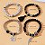CONJUNTO 4 PULSEIRAS DE ESTILO ÉTNICO BOÊMIO COM FRANJAS E CONTAS - Imagem 6