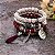 CONJUNTO 4 PULSEIRAS DE ESTILO ÉTNICO BOÊMIO COM FRANJAS E CONTAS - Imagem 9