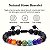 PULSEIRA AJUSTÁVEL COM CHAKRA CURATIVO E PEDRAS NATURAIS - Imagem 4
