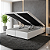 Base Box Baú King Size Bipartido 193x203 Courino - Branco - Imagem 1