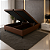 Base Box Baú King Size Bipartido 193x203 Courino - Marrom - Imagem 1