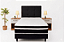Cama Box Conjugada Spring Molas Solteiro - Preto - Imagem 1
