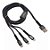 Cabo Usb Carregador Turbo 3em1 Maketech 3,4a CA-195 - Imagem 1